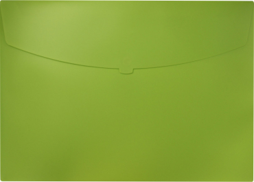 EXXO by HFP Action Wallet - Premium Dokumententasche Sammelmappe A2 quer mit Klettverschluss in opak, Farbe: limone - 5 Stück