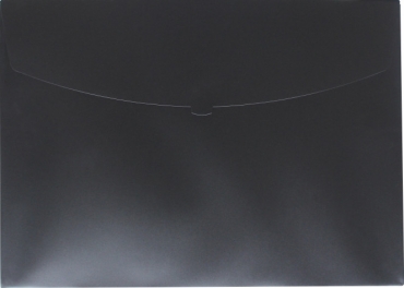 EXXO by HFP Action Wallet - Premium Dokumententasche Sammelmappe A2 quer mit Klettverschluss in opak, Farbe: schwarz - 5 Stück