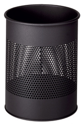 DURABLE Papierkorb METALL, rund, 15 Liter, anthrazit (9331058)