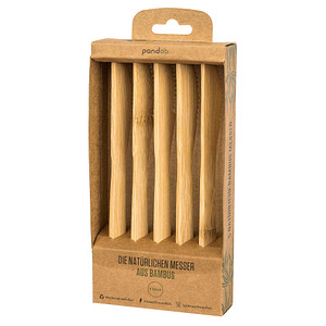 5 pandoo Mehrweg-Messer Holz