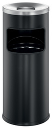 DURABLE Papierkorb SAFE, mit Flammenlöschkopf, 17 Liter rund, 2 Liter-Ascher, a