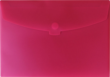 EXXO by HFP Action Wallet - Premium Dokumententasche Sammelmappe A3 quer mit Klettverschluss in opak, Farbe: rot - 5 Stück