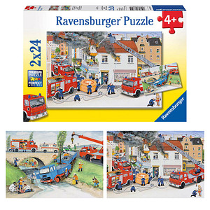 Ravensburger Bei der Feuerwehr Puzzle 2 x 24 Teile