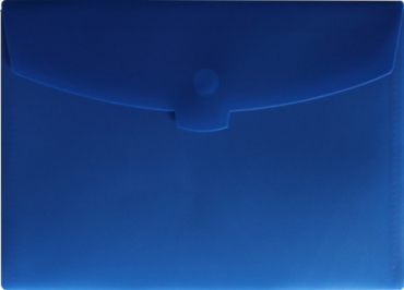 Premium Dokumententasche Sammelmappe A5 quer mit Klettverschluss in opak, Farbe:  marine blau - 5 Stück