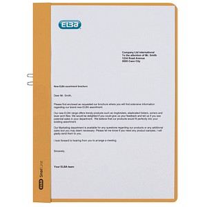 HAMELIN 50 ELBA Klemmhefter gelb DIN A4; 1 Pack = 50 St.