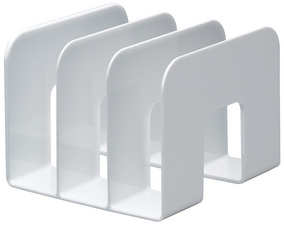 DURABLE Stehsammler TREND, Kunststoff, 3 Fächer, weiß Katalogsammler mit drei F