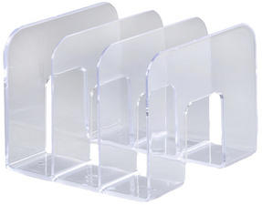 DURABLE Stehsammler TREND, Kunststoff, 3 Fächer, transparent Katalogsammler mit