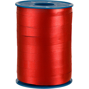 PRÄSENT Geschenkband MEXICO einseitig hochglanzbeschichtet/Rückseite matt  rot 10,0 mm x 250,0 m