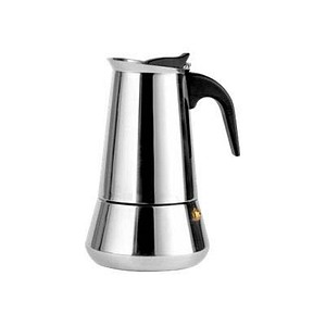 LEOPOLD VIENNA LV113003 Trevi Espressokocher silber, 6 Tassen