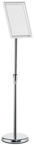 DURABLE Info-Bodenständer, Aluminium-Klapprahmen, DIN A4