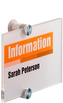 DURABLE CRYSTAL SIGN - Transparente klare Folie - 105 x 105 mm - 10 Stck. - für