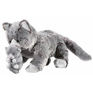 heunec® Katzenmami mit Baby Misanimo Kuscheltier