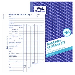 ZWECKFORM Avery 743 Kassenrolle (743)