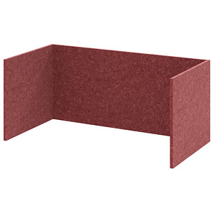 HAMMERBACHER FlexWall Akustikrückwand bordeaux 74,8 x 37,3 x 32,8 cm