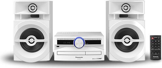 Panasonic SC-UX104EGW ws CD Mini-System DAB+/UKW,300W,Bluetooth,USB,AUX