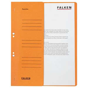 50 FALKEN Ösenhefter Karton orange DIN A4