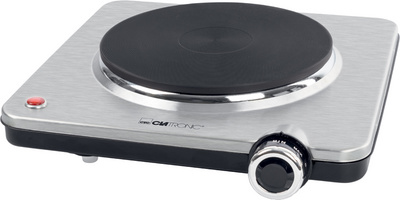 CLATRONIC Einzelkochplatte EKP 3788 E, Edelstahl/schwarz