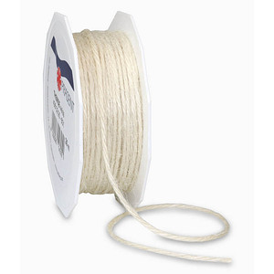 PRÄSENT Kordel Jute matt weiss 2,0 mm x 25,0 m