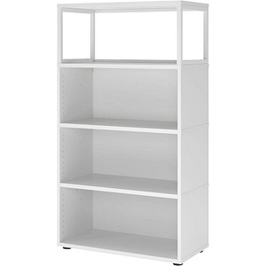 HAMMERBACHER Aktenregal FlexWall weiß 80,0 x 40,0 x 145,0 cm