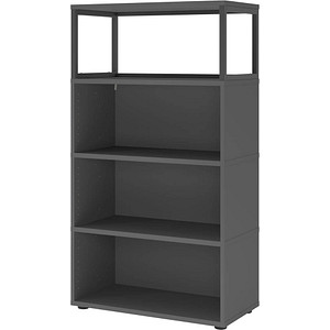 HAMMERBACHER Aktenregal FlexWall grafit 80,0 x 40,0 x 145,0 cm