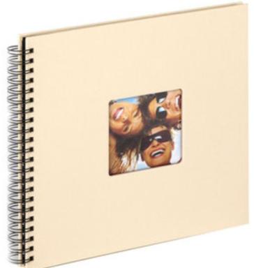 WALTHER DESIGN Walther Fun creme Spiral   30x30 50 schwarze Seiten        SA110H