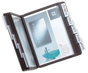 DURABLE Display-System VARIO A5 table 10, Komplett-Set Sichtwender aus PP, Tisc