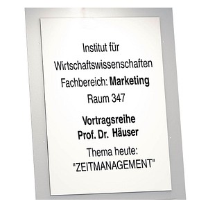 kerkmann Plakattasche, für Format DIN A2, transparent