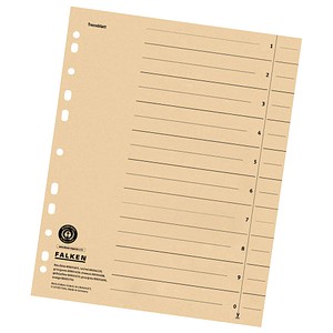 FALKEN Trennblätter 1-10 beige, 100 St.