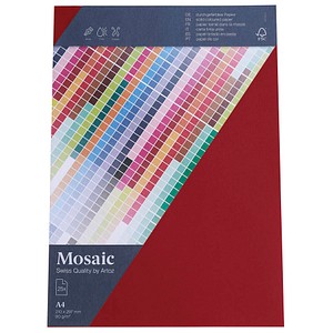 artoz Briefpapier Mosaic weinrot DIN A4 90 g/qm 25 Blatt