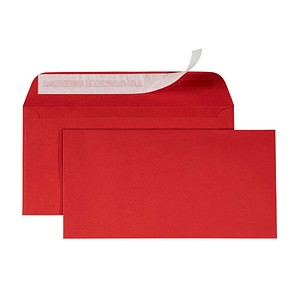 artoz Briefumschläge Mosaic DIN lang ohne Fenster rot 20 St.