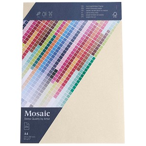 artoz Briefpapier Mosaic elfenbein DIN A4 90 g/qm 25 Blatt