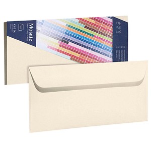artoz Briefumschläge Mosaic DIN lang ohne Fenster beige 20 St.