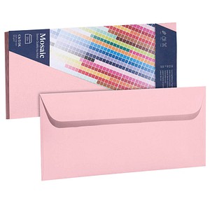 artoz Briefumschläge Mosaic DIN lang ohne Fenster rot 20 St.