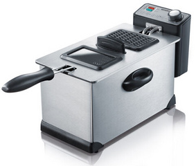 SEVERIN Fritteuse FR 3431, Edelstahl/schwarz