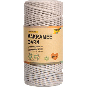 folia Makramee-Garn COZY TAUPE, Länge: 100 m