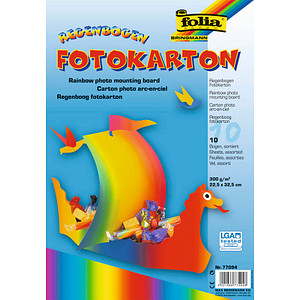 folia Fotokarton Regenbogen 300 g/qm 10 St.