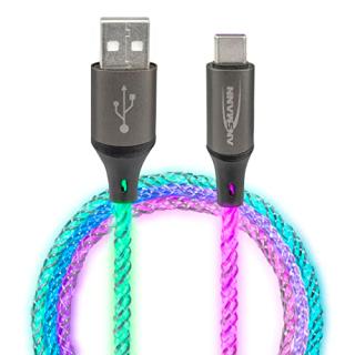 ANSMANN USB-A / USB-C Kabel mit LED Beleuchtung 100cm 1700-0158 (1700-0158)