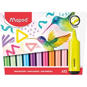 Maped Textmarker FLUO'PEPS Classic, 12er Kartonetui