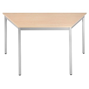 SODEMATUB Beistelltisch 147TEA, trapezförmig, ahorn/alu