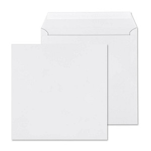 ÖKI Briefumschläge quadratisch ohne Fenster weiß haftklebend 50 St.