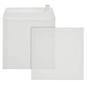 ÖKI Briefumschläge quadratisch ohne Fenster transparent haftklebend 50 St.
