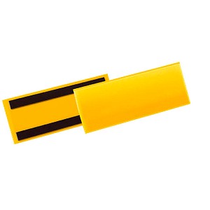DURABLE Kennzeichnungstasche, magnetisch, 210 x 74 mm, gelb aus PP, 2 Magnetstr