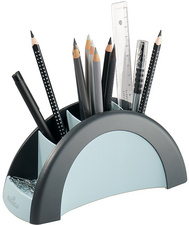 DURABLE Stifteköcher PEN HOLDER VEGAS, schwarz-silber Multiköcher aus hochwerti