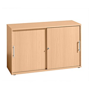 HAMMERBACHER Schiebetürenschrank buche 1 Fachboden 120,0 x 40,0 x 74,8 cm
