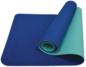 SCHILDKRÖT Yogamatte BICOLOR, 4 mm, navy / mint