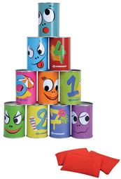 SCHILDKRÖT Dosenwurfspiel, bunt bedruckt, farbig sortiert