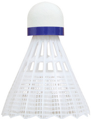 TALBOT torro Badmintonball Tech 350, medium, weiß/blau
