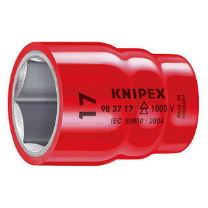 KNIPEX 1/2 6-kant Steckschlüsseleinsatz Größe: 1/2 Zoll, 12,0 mm
