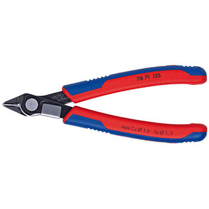 KNIPEX Super Knips® mit Drahklemme 78 71 125 Elektronik-Seitenschneider