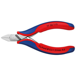 KNIPEX 77 32 115 kleine Facette Elektronik-Seitenschneider